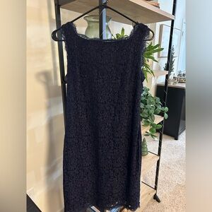 Adrianna Papell navy lace cocktail dress, size 8